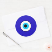 Evil Eye Ronde Sticker (Envelop)