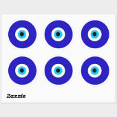 Evil Eye Ronde Sticker (Vel)