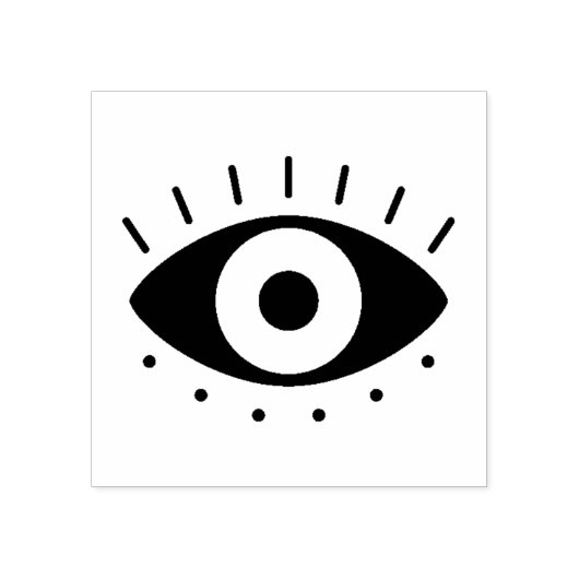 Evil Eye Stamp Rubberstempel (Afrduk)