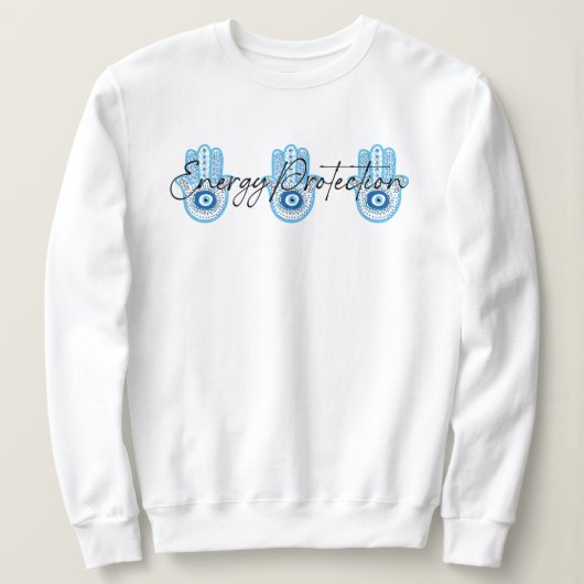 Evil Eye Sweatshirt, Energy Protection Gift Shirt (Design voorkant)