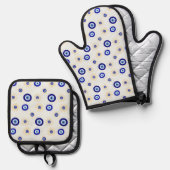 Evil Eye Symbol Ovenwant & Pannenlap Set (Voorkant / Achterkant)