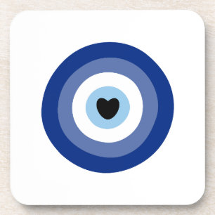 Evil Eye Symbol Protection Bier Onderzetter