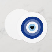 Evil Eye Symbol Protection Kaart (Voorkant / Achterkant)