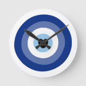 Evil Eye Symbol Protection Ronde Klok (Voorkant)