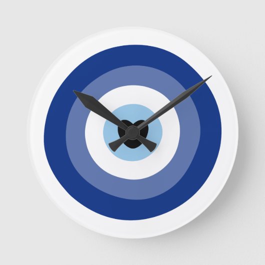 Evil Eye Symbol Protection Ronde Klok (Voorkant)