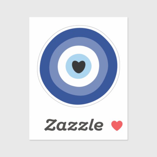 Evil Eye Symbol Protection Sticker (Vel)