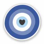 Evil Eye Symbol Protection Sticker (Voorkant)