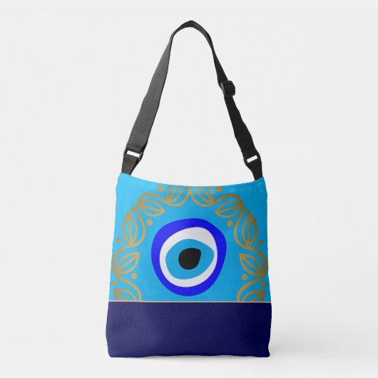 Evil Eye Talisman & Arabic Amulet Bag/Greek Charm Crossbody Tas (Voorkant)