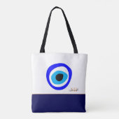 Evil Eye Talisman & Arabic Amulet Bag/Greek Charm Tote Bag (Achterkant)