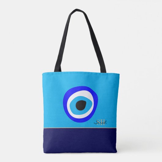 Evil Eye Talisman & Arabic Amulet Bag/Greek Charm Tote Bag (Achterkant)