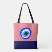 Evil Eye Talisman & Arabic Amulet Bag/Greek Charm Tote Bag (Achterkant)