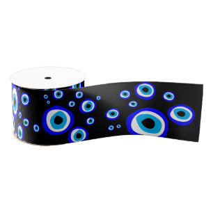 Evil Eye Talisman & Arabic Amulet Greek/Turks Grosgrain Lint