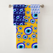 Evil Eye Talisman & Arabic Amulet/Turks, Grieks Bad Handdoek (Insitu)