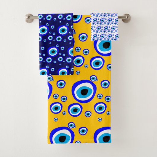 Evil Eye Talisman & Arabic Amulet/Turks, Grieks Bad Handdoek (Insitu)