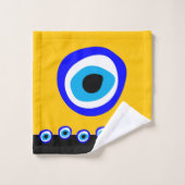 Evil Eye Talisman & Arabic Amulet/Turks, Grieks Bad Handdoek (Wasdoekje)