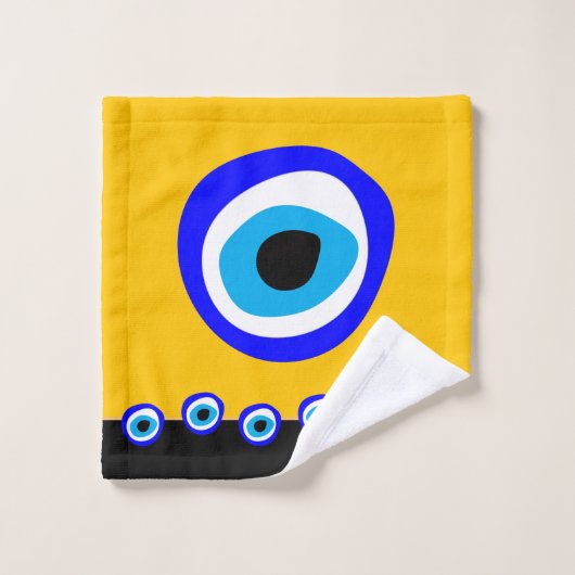 Evil Eye Talisman & Arabic Amulet/Turks, Grieks Bad Handdoek (Wasdoekje)