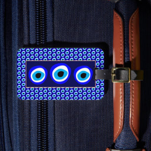 Evil Eye Talisman & Arabic Amulet/Turks, Grieks Bagagelabel