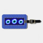 Evil Eye Talisman & Arabic Amulet/Turks, Grieks Bagagelabel (Voorkant horizontaal)