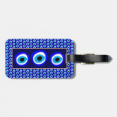 Evil Eye Talisman & Arabic Amulet/Turks, Grieks Bagagelabel (Achterkant horizontaal)