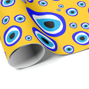 Evil Eye Talisman & Arabic Amulet/Turks, Grieks Cadeaupapier