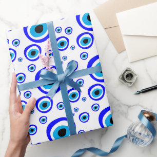 Evil Eye Talisman & Arabic Amulet/Turks, Grieks Cadeaupapier