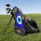 Evil Eye Talisman & Arabic Amulet/Turks, Grieks Golfhanddoek (Groen)