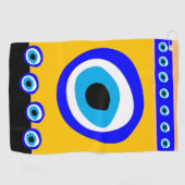 Evil Eye Talisman & Arabic Amulet/Turks, Grieks Golfhanddoek (Horizontaal)