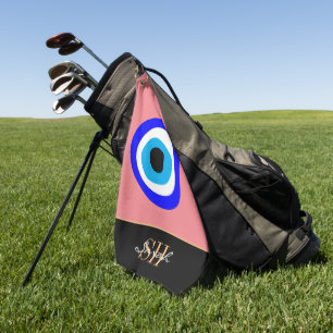 Evil Eye Talisman & Arabic Amulet/Turks, Grieks  Golfhanddoek