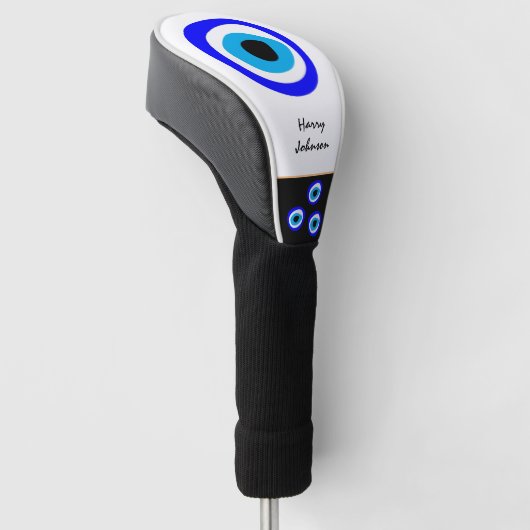 Evil Eye Talisman & Arabic Amulet/Turks, Grieks Golfheadcover (Schuin)