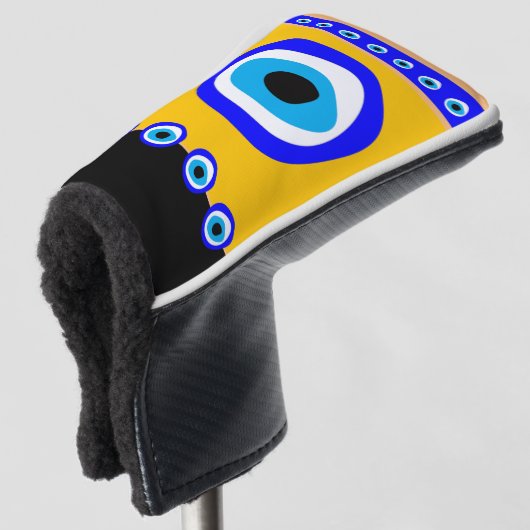 Evil Eye Talisman & Arabic Amulet/Turks, Grieks Golfheadcover (3/4 voorkant)