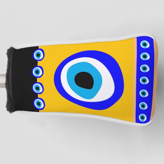 Evil Eye Talisman & Arabic Amulet/Turks, Grieks Golfheadcover (Voorkant)
