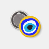 Evil Eye Talisman & Arabic Amulet/Turks, Grieks Magneet (Voorkant / Achterkant)