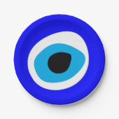 Evil Eye Talisman & Arabic Amulet/Turks, Grieks Papieren Bordje (Voorkant)