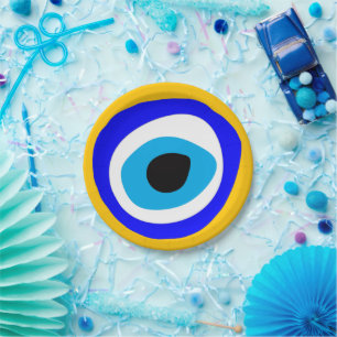 Evil Eye Talisman & Arabic Amulet/Turks, Grieks  Papieren Bordje