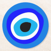 Evil Eye Talisman & Arabic Amulet/Turks, Grieks Ronde Kartonnen Onderzetter (Voorkant)