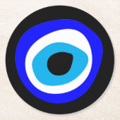 Evil Eye Talisman & Arabic Amulet/Turks, Grieks Ronde Kartonnen Onderzetter (Voorkant)