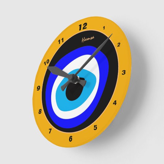 Evil Eye Talisman & Arabic Amulet/Turks, Grieks Ronde Klok (Hoek)