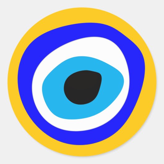 Evil Eye Talisman & Arabic Amulet/Turks, Grieks Ronde Sticker (Voorkant)