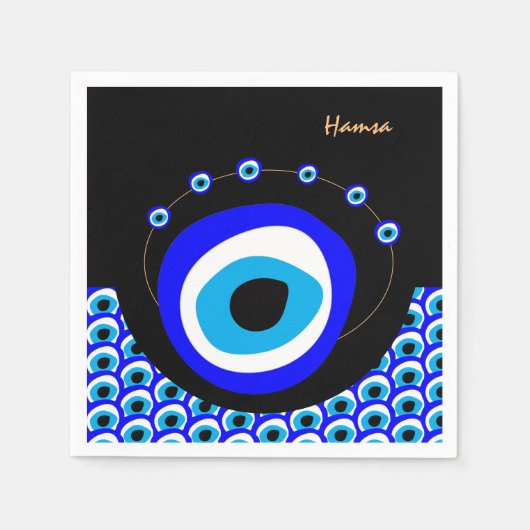 Evil Eye Talisman & Arabic Amulet/Turks, Grieks Servet (Voorkant)