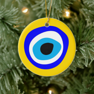 Evil Eye Talisman & Arabic Amulet/Turks Keramisch Ornament