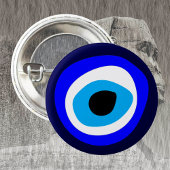 Evil Eye Talisman & Arabic Amulet/Turkse mode Ronde Button 3,2 Cm