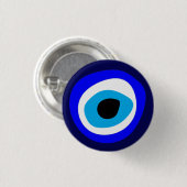 Evil Eye Talisman & Arabic Amulet/Turkse mode Ronde Button 3,2 Cm (Voorkant /achterkant)