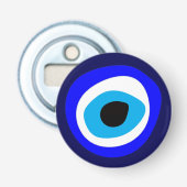 Evil Eye Talisman & Arabic Amulet/Turkse partij Button Flesopener (Voorkant)