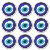 Evil Eye Talisman & Arabisch amulet / Griekse char Sticker (Voorkant)