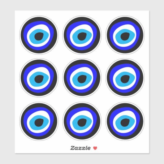 Evil Eye Talisman & Arabisch amulet / Griekse char Sticker (Vel)