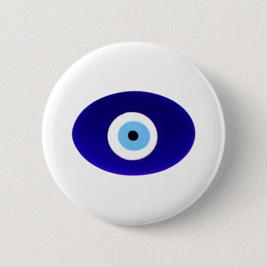 Evil Eye Talisman Ronde Button 5,7 Cm (Voorkant)