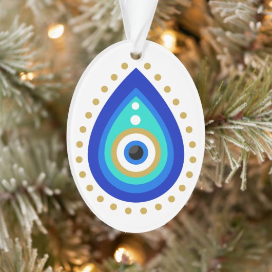 Evil Eye Tear Drop Nazar Protection Ornament (Boom)