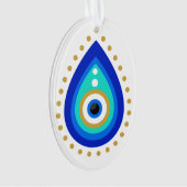 Evil Eye Tear Drop Nazar Protection Ornament (voorkant)