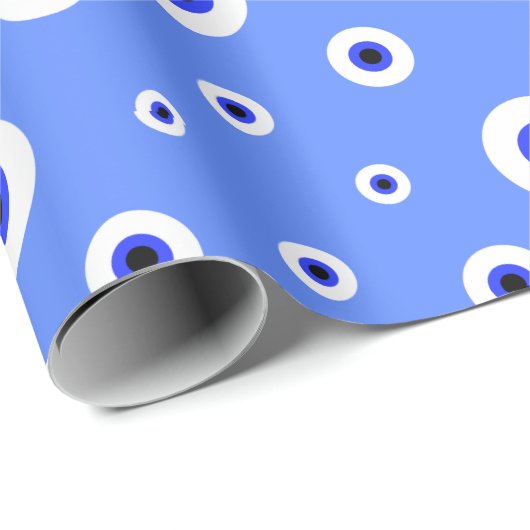 Evil Eye Tegel Pattern Cadeaupapier (Rol Hoek)