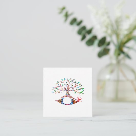 Evil Eye Tree of Life Graffiti Art Kaarten (Staand voorkant)
